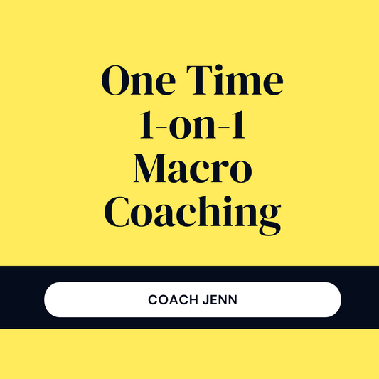 One Time 1-on-1 Macro Coaching